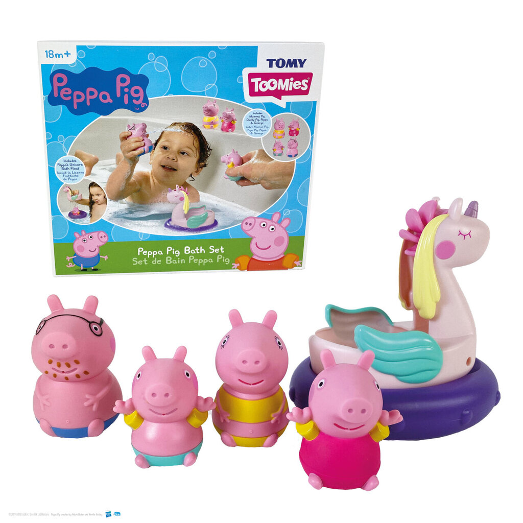 Vonios žaislų rinkinys Peppa Pig kaina ir informacija | Žaislai kūdikiams | pigu.lt