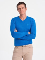 элегантный мужской свитер с v-образным вырезом - темно-синий v22 om-swbs-0107 124137-7 цена и информация | Мужские свитера | pigu.lt