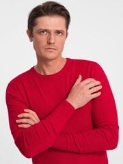 элегантный мужской свитер с v-образным вырезом — темно-бордовый v13 om-swbs-0107 124134-7 цена и информация | Мужские свитера | pigu.lt