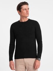мужской текстурированный свитер с круглым вырезом — черный v4 om-swsw-0104 124120-7 цена и информация | Мужские свитера | pigu.lt