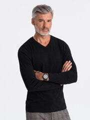 классическая базовая мужская футболка из хлопка - черная v1 om-tsbs-0146 124272-7 цена и информация | Мужские футболки | pigu.lt