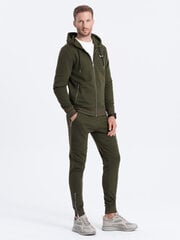 комплект толстовка + брюки - оливковый v1 z70 цена и информация | Мужская спортивная одежда | pigu.lt