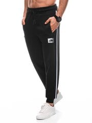 мужские спортивные штаны p1449 - черные цена и информация | Мужская спортивная одежда | pigu.lt