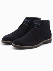 мужские кожаные ботинки - темно-синие v3 om-focs-0134 цена и информация | Мужские ботинки | pigu.lt
