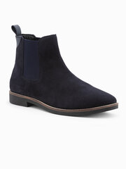 мужские кожаные ботинки - темно-синие v3 om-focs-0134 цена и информация | Мужские ботинки | pigu.lt