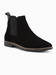 мужские кожаные ботинки - черные v2 om-focs-0134 цена и информация | Мужские кроссовки | pigu.lt