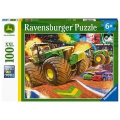 Dėlionė John Deere Ravensburger, 100d. kaina ir informacija | Dėlionės (puzzle) | pigu.lt