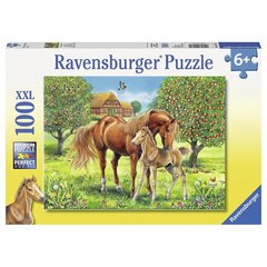 Пазл Ravensburger 100 шт., лошади цена и информация | Пазлы | pigu.lt