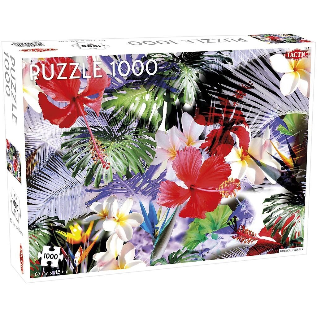 Dėlionė Tactic Tropical Florals, 1000 d. kaina ir informacija | Dėlionės (puzzle) | pigu.lt