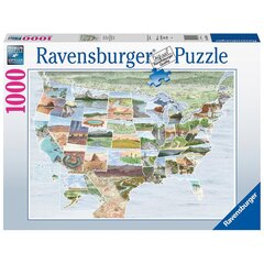 Dėlionė Ravensburger Jūra iki jūros, 1000 d. kaina ir informacija | Dėlionės (puzzle) | pigu.lt