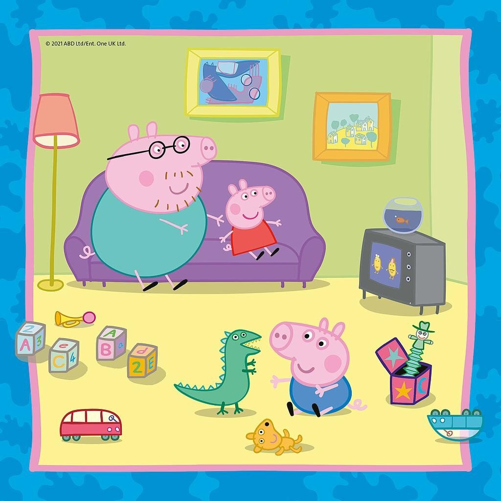 Dėlionių rinkinys Ravensburger Peppa Pig, 3 x 49 d. kaina ir informacija | Dėlionės (puzzle) | pigu.lt