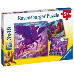 Dėlionė galvosūkis Mitinė būtybė Ravensburger 3x49 vnt. kaina ir informacija | Dėlionės (puzzle) | pigu.lt