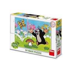 Dėlionė Kurmis su grybu Dino, 24d. kaina ir informacija | Dėlionės (puzzle) | pigu.lt