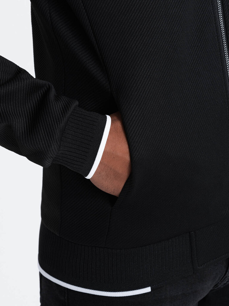Švarkas vyrams Ombre Clothing, juodas kaina ir informacija | Vyriški švarkai | pigu.lt