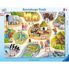 Пазл Ravensburger, большая доска, 17 деталей, счет до 5 цена и информация | Пазлы | pigu.lt