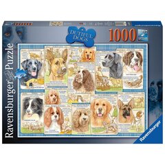 Пазл Ravensburger, 1000 деталей, послушные собаки цена и информация | Пазлы | pigu.lt