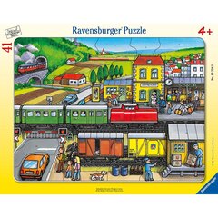 Пазл Ravensburger большой 41 шт., вокзал цена и информация | Пазлы | pigu.lt