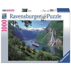 Dėlionė Ravensburger Norvegijos fiordas, 1000 d. kaina ir informacija | Dėlionės (puzzle) | pigu.lt