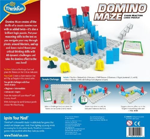 Stalo žaidimas ThinkFun Domino labirintas kaina ir informacija | Stalo žaidimai, galvosūkiai | pigu.lt