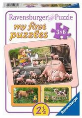 Mano pirmoji dėlionė Ravensburger 3x6 vnt. kaina ir informacija | Dėlionės (puzzle) | pigu.lt