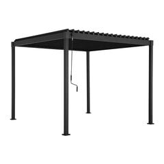 Lauko pavėsinė Home4you Mirador-80, 3x3x2,4 m, pilka kaina ir informacija | Pavėsinės | pigu.lt