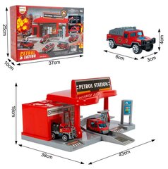 Žaislinė degalinės stovėjimo aikštelė su 4 automobiliais MalPlay цена и информация | Игрушки для мальчиков | pigu.lt