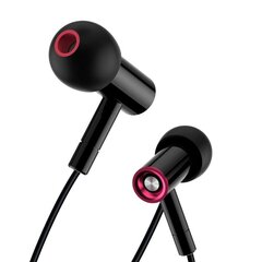 XO wired earphones EP49 jack 3,5 mm black цена и информация | Наушники | pigu.lt