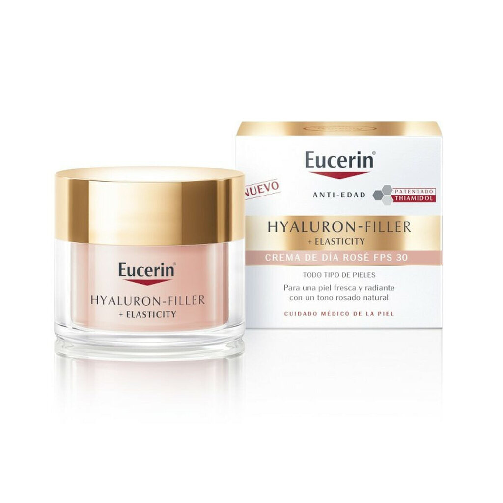 Dieninis kremas Eucerin Hyaluron Filler + Elasticity SPF30, moterims, 50 ml kaina ir informacija | Veido kremai | pigu.lt