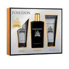 Kosmetikos rinkinys kūnui Poseidon Gold Ocean EDT vyrams: tualetinis vanduo 100 ml + losjonas po skutimosi 100 ml + dušo želė 100 ml цена и информация | Мужские духи | pigu.lt