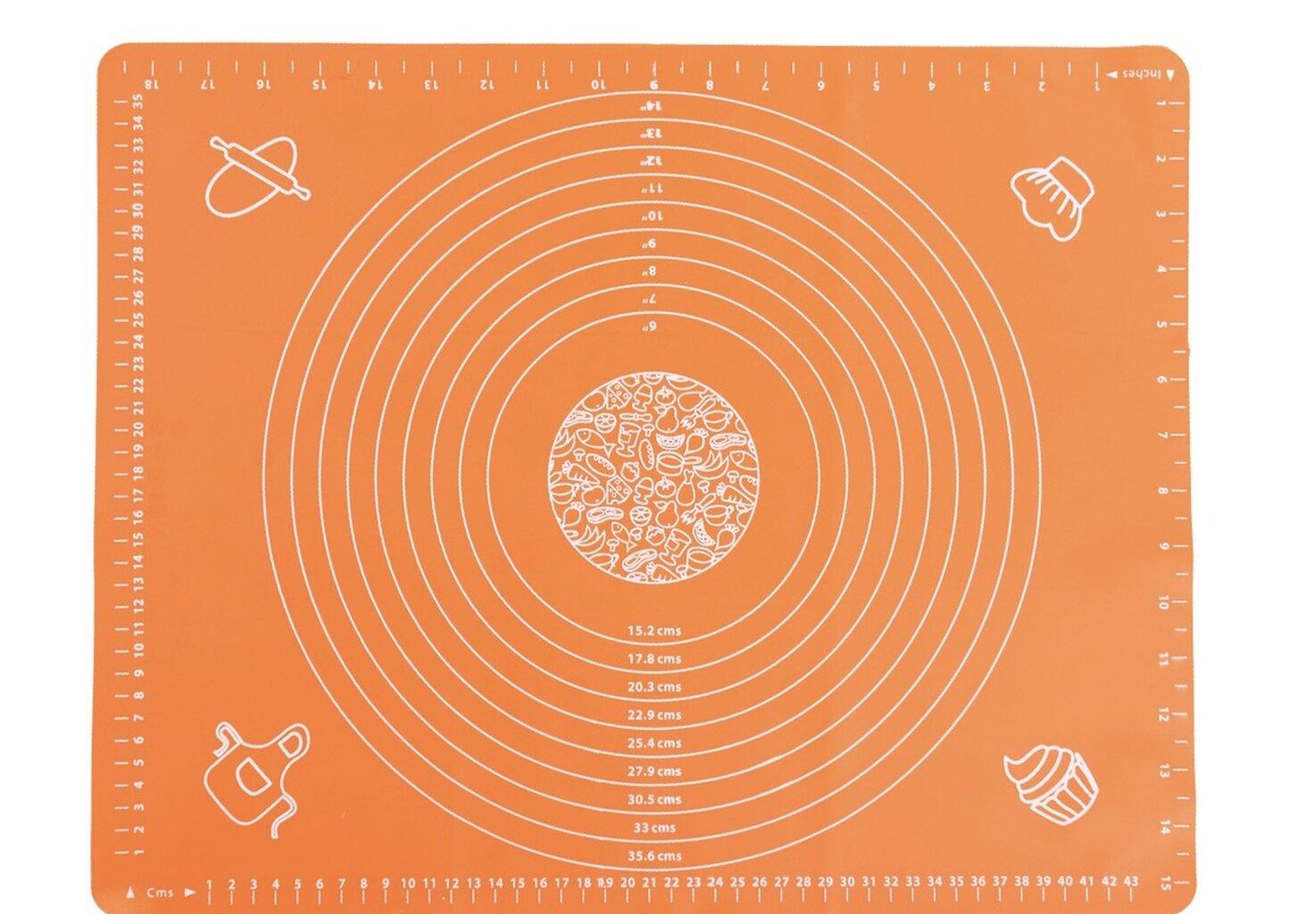 Silikoninis kepimo kilimėlis tešlos kočiojimui, 40x50 cm цена и информация | Kepimo indai, popierius, formos | pigu.lt