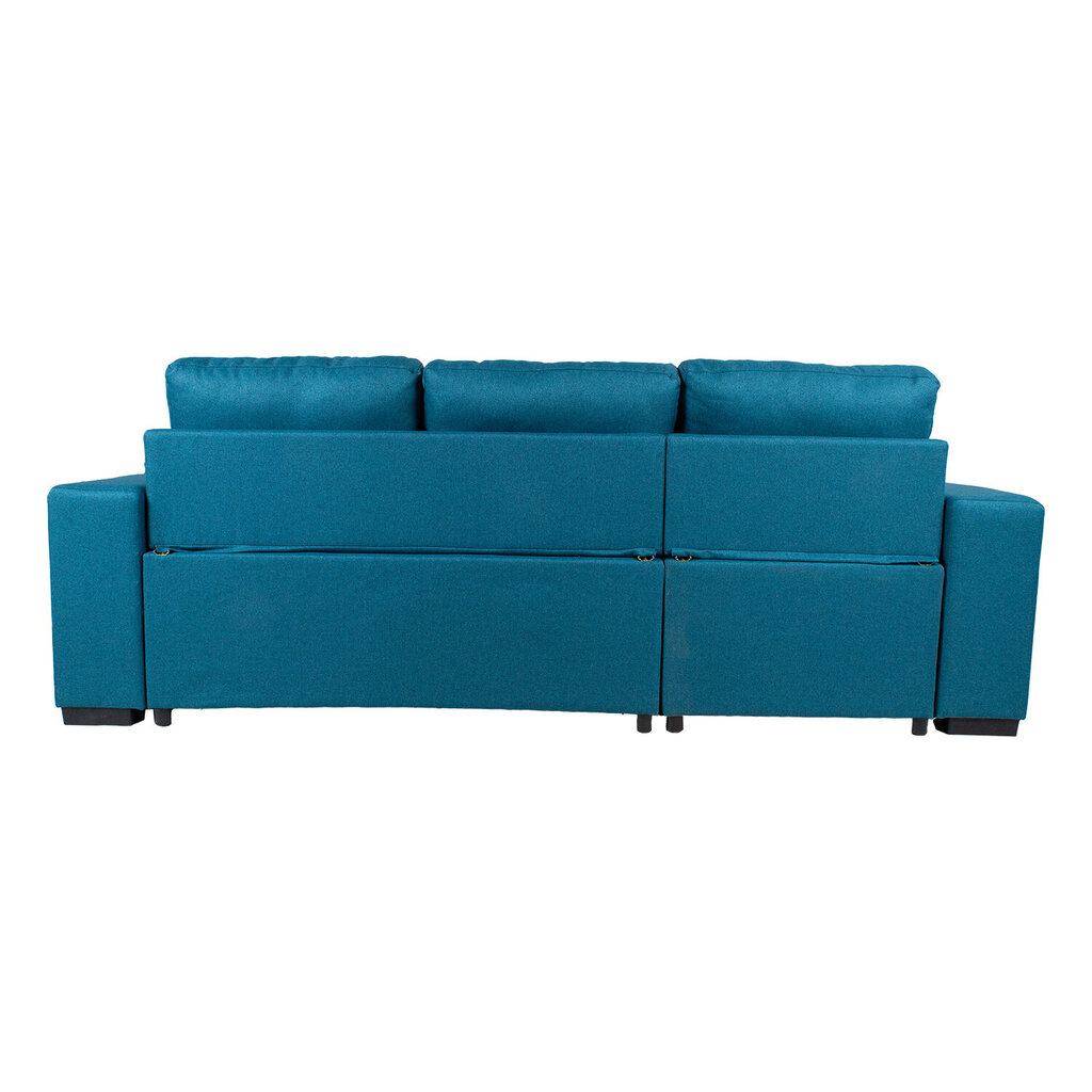 Kampinė sofa Home4you Carita, mėlyna цена и информация | Minkšti kampai | pigu.lt