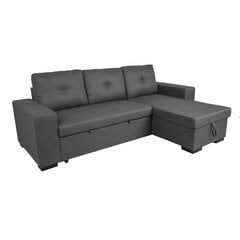 Kampinė sofa Home4you Carita, pilka kaina ir informacija | Minkšti kampai | pigu.lt