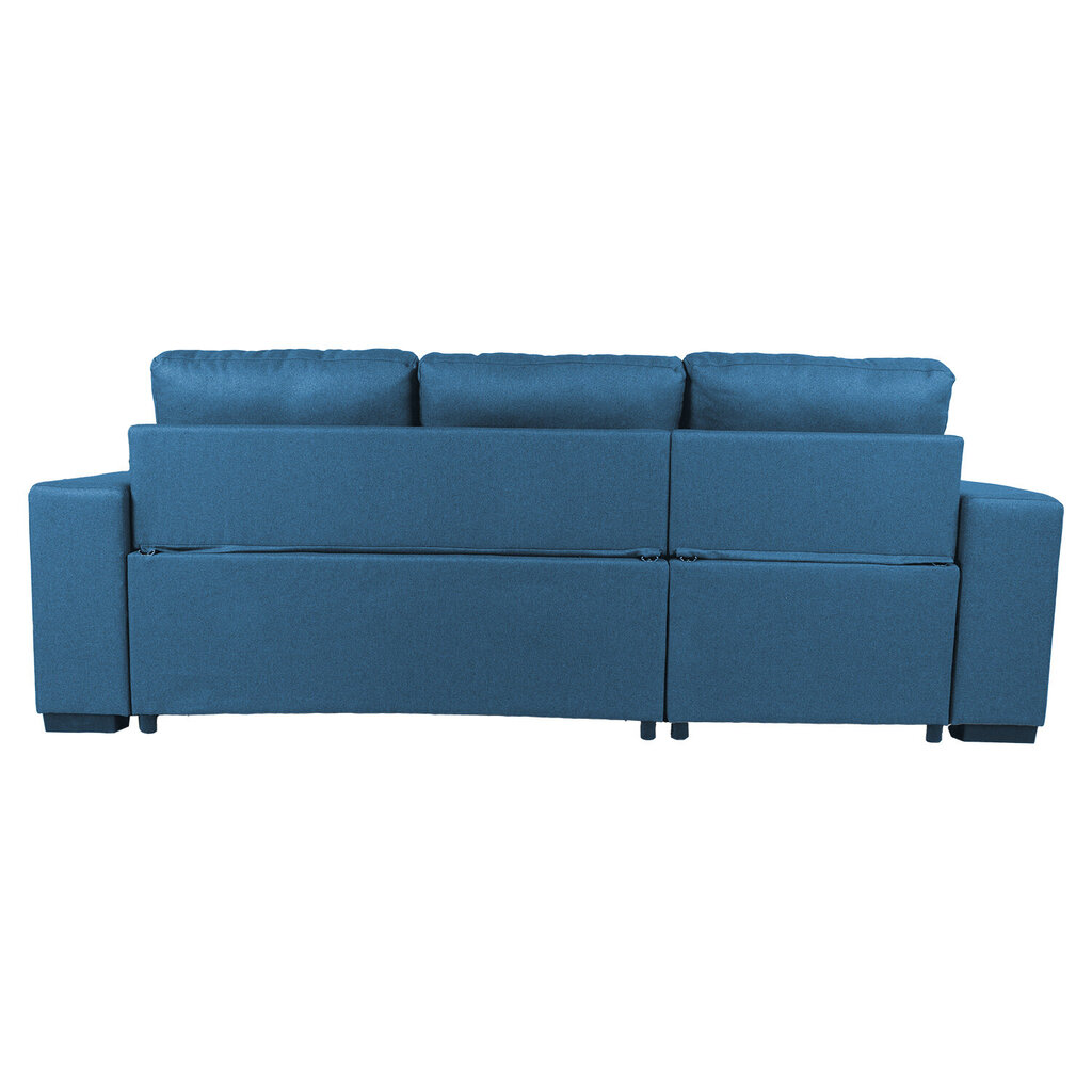Kampinė sofa Home4you Carita, mėlyna kaina ir informacija | Minkšti kampai | pigu.lt