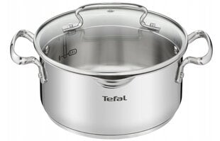 Puodas su dangčiu Tefal Duetto+ G7194655, 24 cm, 5 l kaina ir informacija | Puodai, greitpuodžiai | pigu.lt