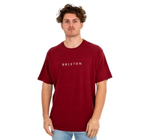 Marškinėliai vyrams Brixton 16827, raudoni kaina ir informacija | Vyriški marškinėliai | pigu.lt