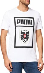 Puma marškinėliai vyrams 757343 02, balti цена и информация | Мужские футболки | pigu.lt