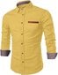 Marškiniai vyrams Meilicloth, geltoni kaina ir informacija | Vyriški marškiniai | pigu.lt