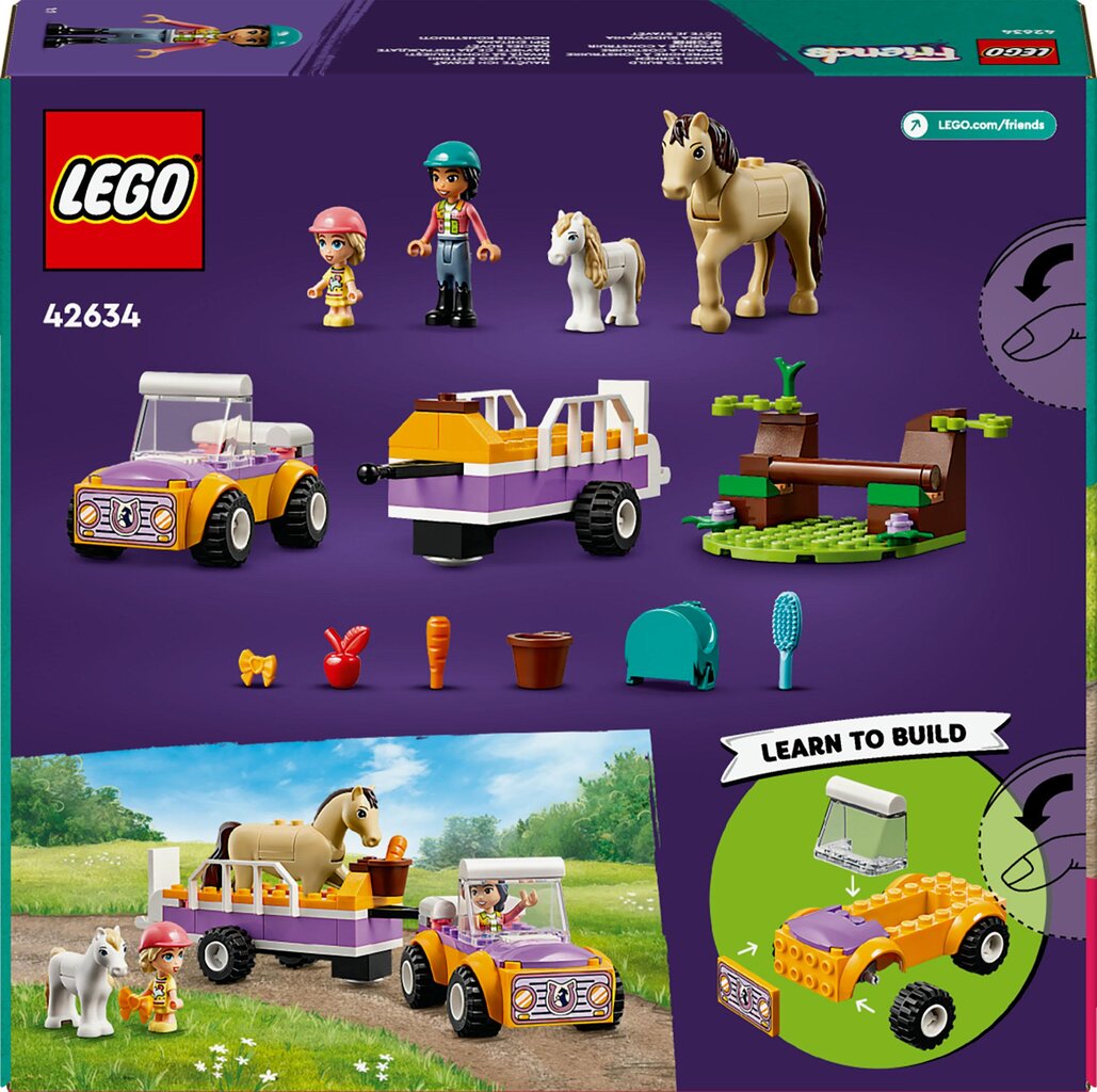 42634 LEGO® Friends Прицеп для лошадей и пони цена | pigu.lt