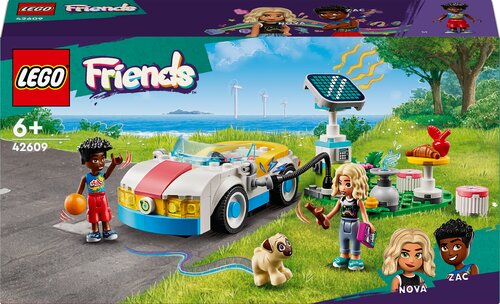 42609 LEGO® Friends Электромобиль и зарядная станция цена и информация | Конструкторы и кубики | pigu.lt