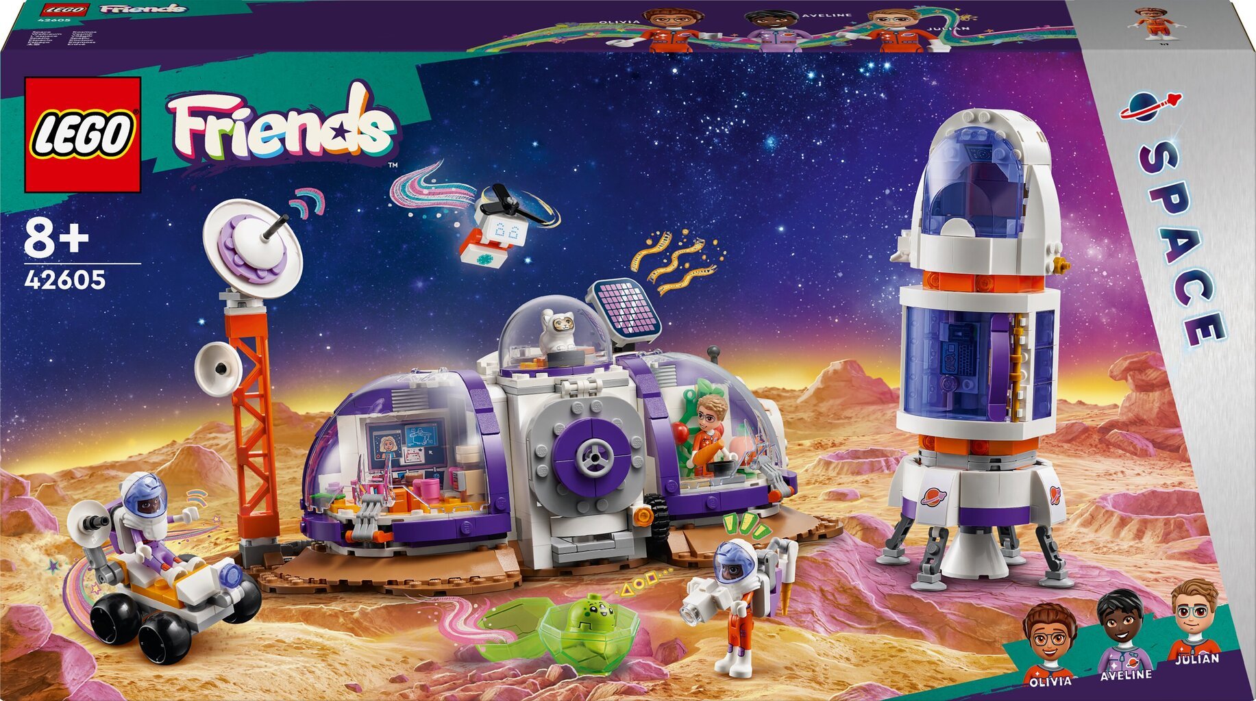 42605 LEGO® Friends Marso kosminė bazė ir raketa kaina ir informacija | Konstruktoriai ir kaladėlės | pigu.lt