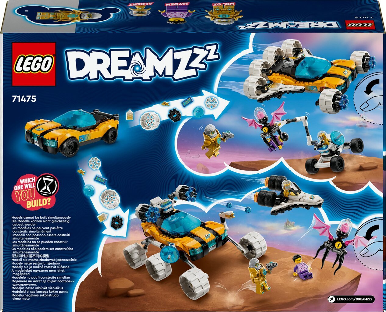 71475 LEGO® DREAMZzz Pono Ozo kosminis automobilis kaina ir informacija | Konstruktoriai ir kaladėlės | pigu.lt
