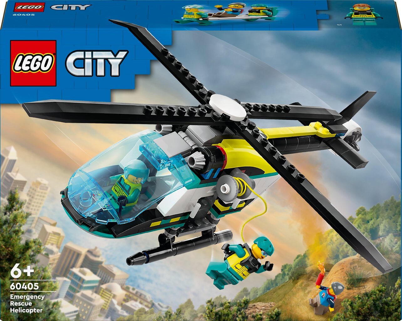 60405 Вертолет экстренной помощи LEGO® City цена | pigu.lt