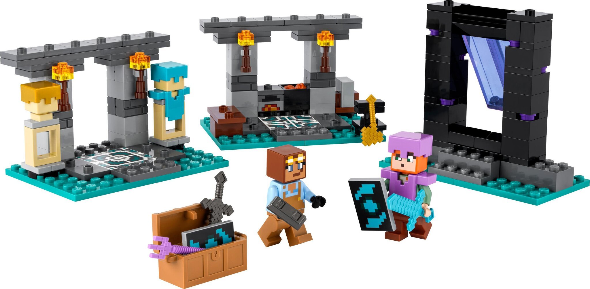 21252 LEGO® Minecraft Ginklinė kaina ir informacija | Konstruktoriai ir kaladėlės | pigu.lt