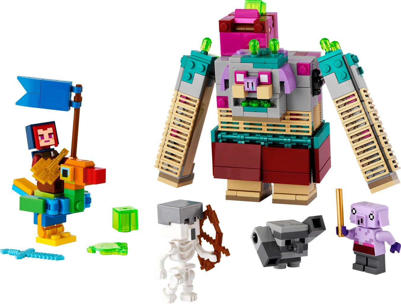21257 LEGO® Minecraft Kova su ėdiku kaina ir informacija | Konstruktoriai ir kaladėlės | pigu.lt
