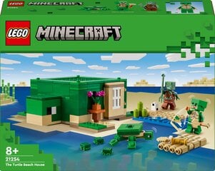 21254 LEGO® Minecraft Пляжный домик черепах цена и информация | Конструкторы и кубики | pigu.lt