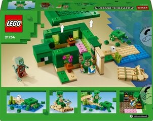 21254 LEGO® Minecraft Пляжный домик черепах цена и информация | Конструкторы и кубики | pigu.lt