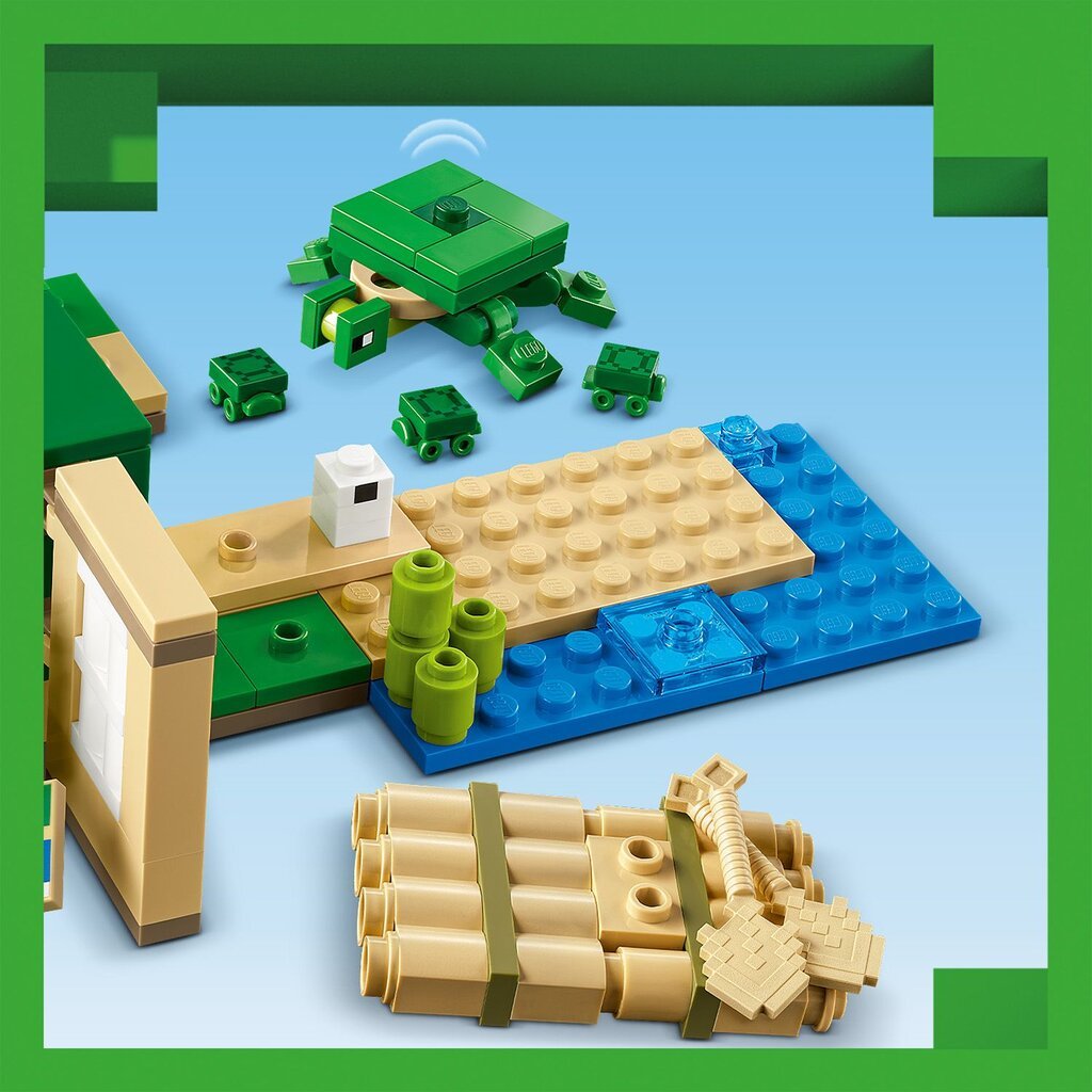 21254 LEGO® Minecraft Vėžlių paplūdimio namas kaina ir informacija | Konstruktoriai ir kaladėlės | pigu.lt