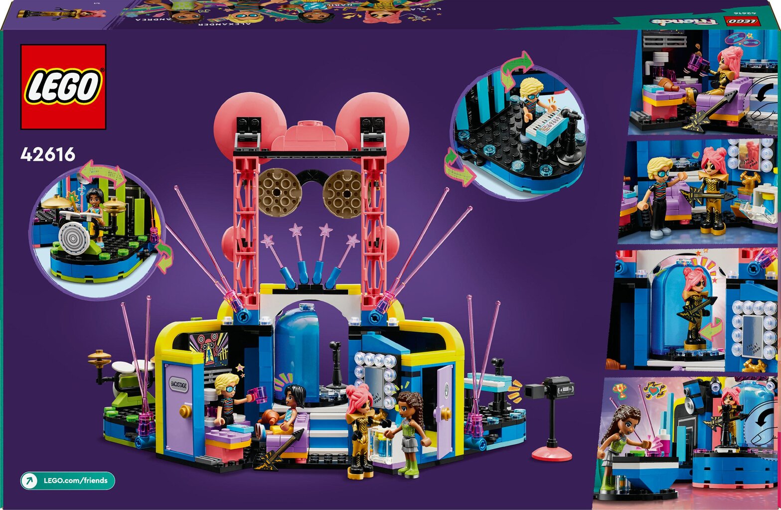 42616 LEGO® Friends Hartleiko muzikinių talentų šou kaina ir informacija | Konstruktoriai ir kaladėlės | pigu.lt