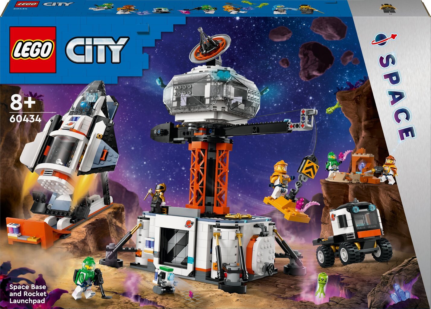 60434 Космическая база и стартовая площадка для запуска ракет LEGO® City  цена | pigu.lt