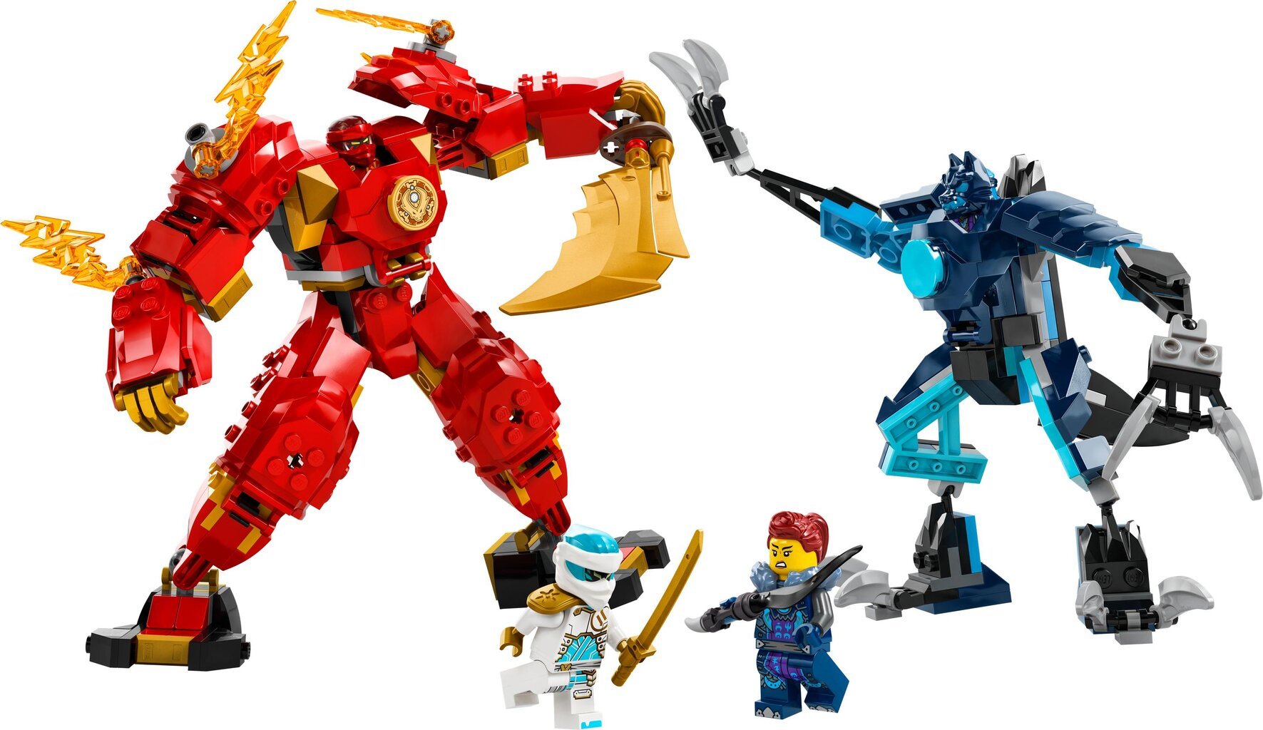 71808 LEGO® Ninjago Kai stichijos ugnies robotas цена и информация | Konstruktoriai ir kaladėlės | pigu.lt